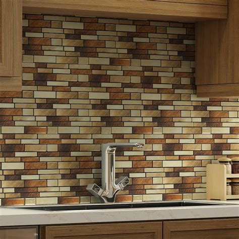 Peel & Stick tile is the most affordable solution for a quick wall makeover. . Lowes peel and stick wall tile